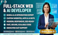 build ai website or fix base44 web app as full stack developer