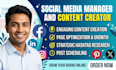 be your professional social media manager and content creator