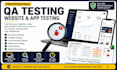 do QA testing, usability testing, and website review