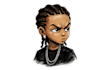 create a boondocks inspired cartoon illustration
