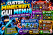 paint an awesome custom gui menu for your minecraft server
