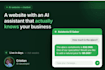 build your ai website with a smart chatbot assistant