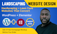 design a landscaping hardscaping or lawn care website