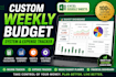 create a custom weekly budget system and expense tracker