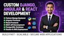 develop a full stack web app using django, drf and react js