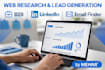 do expert web research and lead generation