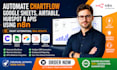 automate chartflow with google sheets, airtable, hubspot, apis using n8n, make