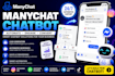 build a professional manychat chatbot