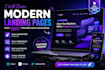 design a clean and professional website landing page
