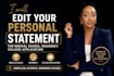 edit and strengthen your amcas aacomas or caspa personal statement