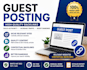 provide guest posting and SEO backlinks