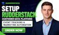set up rudderstack customer data platform event tracking and marketing automatio