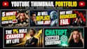 design professional clickable youtube thumbnails