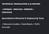 translate and edit technical and electrical texts