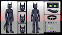 create a professional furry character reference sheet