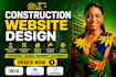 design construction website, contractor, roofing, plumbing, hvac website