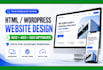 design static HTML or editable wordpress website with SEO aeo GEO