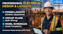 create electrical power layout, circuit plans and panel schedules