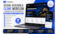 design and redesign webflow landing page website,  clone webflow website design