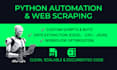 build custom python automation and scraping scripts
