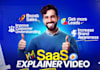 custom 2d saas explainer video, saas explainer animation, saas video explainer