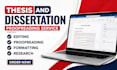 proofread and edit your thesis or dissertation