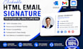 create clickable HTML email signature for outlook 365, gmail and apple mail