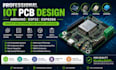 create esp32 and esp8266 wifi bluetooth iot pcb design