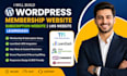 build wordpress membership website subscription website lms website learndash