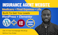 design medicare final expense insurance agent website