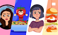 flat vector doodle flat ilustrations in my style