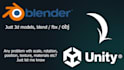 prepare your simple 3d model for unity import