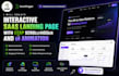 create interactive saas landing page with gsap scrolltrigger and UI animations