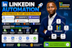 setup linkedin automation and outreach with expandi dripify heyreach aimfox ,b2b