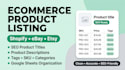 upload shopify, ebay, etsy product listings