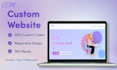 develop a custom business website with HTML, CSS, and js