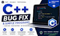 fix bugs and write simple c plus plus programs