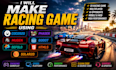 make racing game using cocos2d, mugen, defold, phaser, godot, html5, solar2d