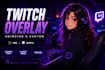 create custom animated twitch overlay, stream package,obs, kick, vtuber graphics