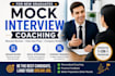 conduct a mock interview and provide personalized feedback