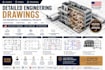 create detailed engineering drawings for residential and commercial project