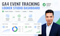 set up ga4 event tracking and looker studio decision dashboard