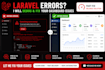 fix laravel bugs, errors, and database issues