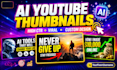 design a high CTR ai youtube thumbnail