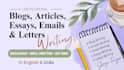 write clear blogs and articles