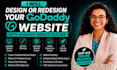 design, redesign, fix, and optimize your godaddy website