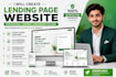 create attractive lending page in one peag website