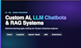 ai, llm chatbots, rag systems and machine learning apps