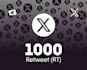 do retweets on your x post 1000 twitter