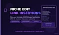 do niche edit link insertion on aged DR 50 plus saas and tech websites